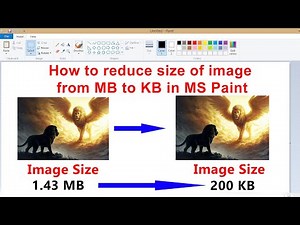 How to reduce size of image from MB to KB in MS Paint | Reduce image size in Paint // Smart Enough