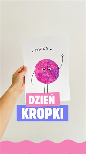 Dzień Kropki już 15 września 🥳 Mam dla Was pomysł na zabawę z kropką 😍 Potrzebujecie tylko farby i pompony. Pochwalcie się swoimi kropkami 🥳 #zabawa #zabawyzdzieckiem #kreatywnezabawy #dlanauczyciela #dladzieci #przedszkole #praceplastyczne #dzienkropki #kidscraftideas #kidscraft | lecibocian.pl
