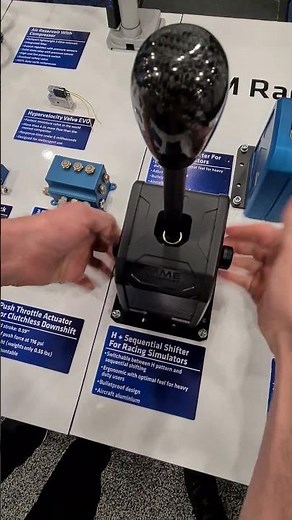 SIM Racing H-Pattern + Sequential shifter demonstration at PRI Indianapolis.