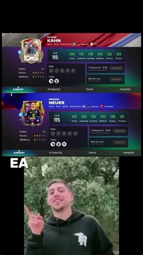 NEUER VS KAHN#FIFA mobile #FC mobile #shots #NEUER VS KAHN