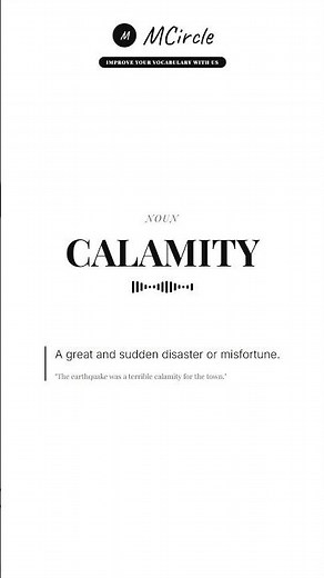 Learn English: What is Calamity? | Vocabulary Shorts