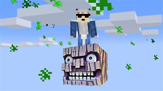 Minecraft but on one hacker block