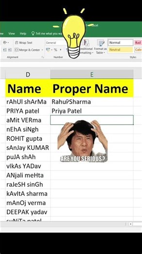 Convert Text to Proper Case 💯 | Excel Trick | ‪@DecodewithDiksha8‬ | #tutorial | #excel | #trending
