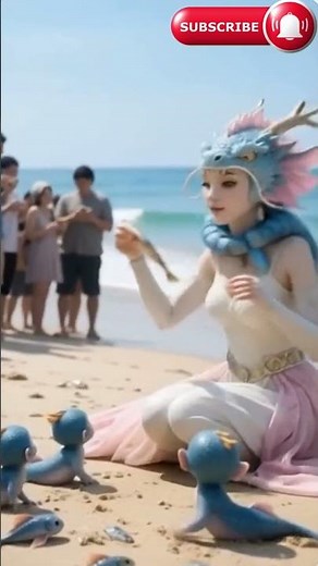 Gorgeous mother Mermaid with adorable baby girls🧜‍♀️#mermaid #funnyvideo #shortvideos #viral #comedy