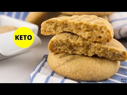 Peanut Butter Coconut Flour Cookies - Low-Carb Sugar-Free Keto-friendly Recipe