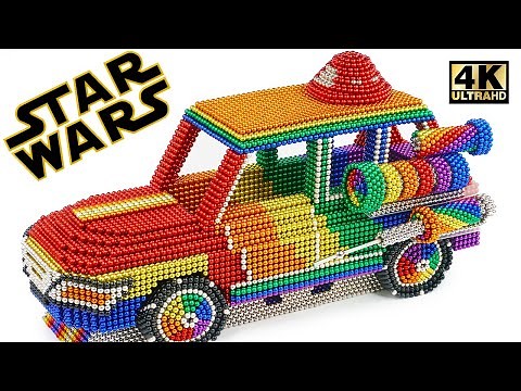 Most Creative - How To Make Star Wars Suv Car From Magnetic Balls (Satisfying) | Magnet World Series