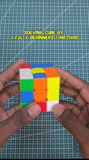 Solving 3x3 cube by ( F2L + beginners) Method #cube #phonk #cubers