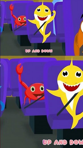 🦈Baby Shark Bus | Part 5 | Wheel on the bus | Little Fish Tales | #babyshark