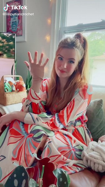 Creating a Crochet Pink Mushroom Together