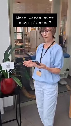 Het plantenproject @rsloppost ! Scan de qr code bij de plant en kom alles te weten🧐🌱🪴. Met dankzij aan onze onthaalvrijwilliger @chantalderammelaere voor het initiatief de Makers van Het Makerslab. | Lore Rsl Oppost