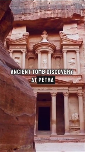 New Discovery in Petra #myfairytrail #petra #ancienthistory #tomb