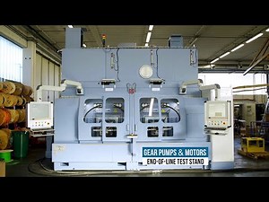 Test bench for hydraulic gear pumps & motors, end-of-line