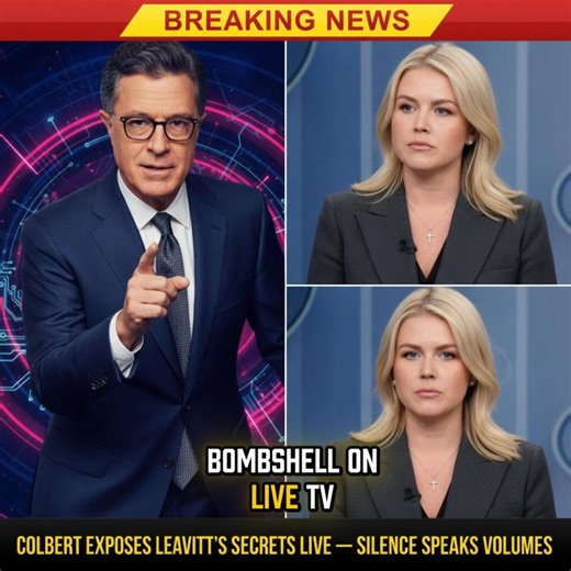 BREAKING MOMENT: Stephen Colbert calmly opens Karoline Leavitt's file on air — reading facts line by line with zero drama. 💬 Full story: https://us.topbrand.live/14546/ The panel freezes. No one speaks. 11 seconds of pure live TV silence. Producers scrambling off-screen... the clip everyone's replaying! 🔥 👇 The moment is in the first comment 👇 #StephenColbert #LateShow #KarolineLeavitt | US Review Times