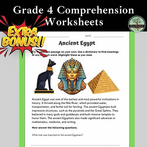 Grade 4 Reading Comprehension Worksheet - 4th Grade Reading Activities - Comprehension Passages With Activities-homeschool Grade 4 Reading - Etsy Australia