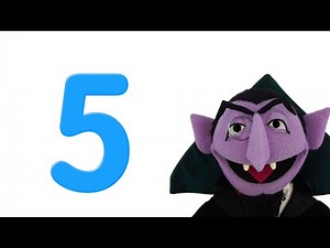 Sesame Street The Counts Number Of The Day Song #5 ( Mirrored )