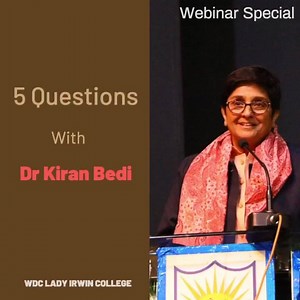 142K views · 3.1K shares | 5 questions with Dr #KiranBedi How to overcome negativity? Why household chores are still a women’s responsibility? Who is your role model? How badly our country needs Police reforms? Your kind of school system? (Webinar Special) | Kiran Bedi | Facebook
