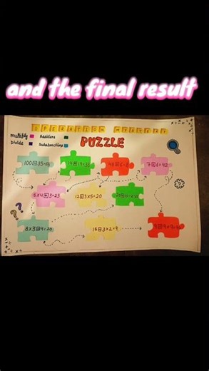 DIY Maths Puzzle Project ✨ | Easy School Holiday Homework Idea