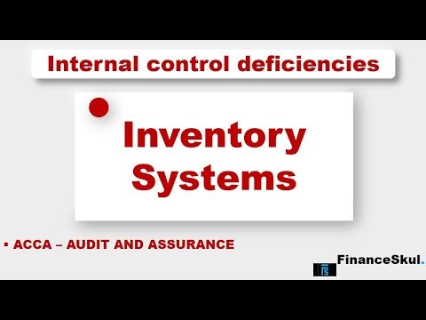 Inventory System | Internal Control Deficiencies | ACCA_F8 • ‪@financeskul‬