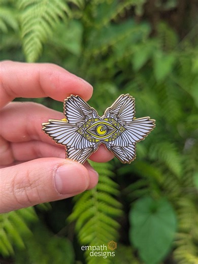 Gold Angel Pin, Angel Wings Brooch, Seraphim Art, Biblically Accurate Angel, I See You Angel - Etsy