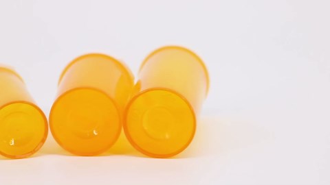 Pill Bottles with Snap Caps, Not Child Resistant Cap, Prescription Vials - Easy Open - Empty Medicine Plastic Containers for Personal Medication & Pharmacy (30 dram, 12pcs)