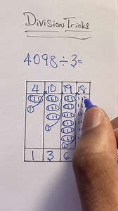 How to divide your numbers using lines #math #Division 😉 | Professor_1o1
