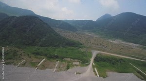 長崎県にある雲仙岳の火砕流。ドローン映像。 Aerial Footage of Pyroclastic Flow from Unzen Mt. in Nagasaki, Japan. 4K30FPS