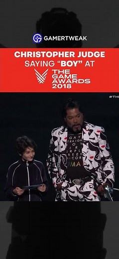 Christopher Judge Says BOY ("Read it Boy" in Game Awards 2018 VS 2022 Speech) #kratos #shorts