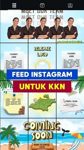 Connecting KKN IG Feed on Canva #tutorial #feedkkn #templatecanvakkn #feedignyambung