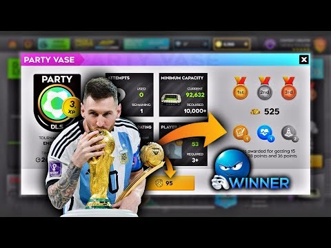🤩 Win New* Party Vase Tournament 🏆 With Messi, Haaland & Ronaldo Ft. DLS 25