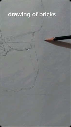 High realistic bricks drawing 🙃 | Memona Saleem