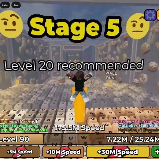 🚀 NEW UPDATE! Galaxy 2 ALL STAGES 😱 | +1 Speed Keyboard Escape Roblox