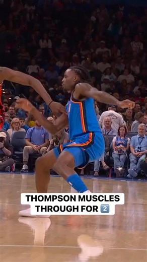 Amen Thompson gets to the rim and POWERS home the tough finish! 😮‍💨👌 HOU-OKC • LIVE on NBC and Peacock ➡️ https://www.nba.com/how-to-watch-game-redirect/0022500001?partnerRef=NBA&platform=Facebook&surface=Post | NBA