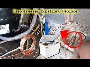 How To Change Deep Freezer Capillary Tube | Deep Freezer Capillary Replace And Gas Charge