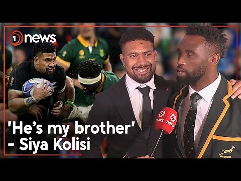 Savea, Kolisi embrace ‘special friendship' after Rugby World Cup final | 1News