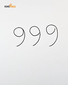 Most Easy drawing with numbers 999 ❤️ #birds #painting #art #drawing #artwork | Rong Pencil