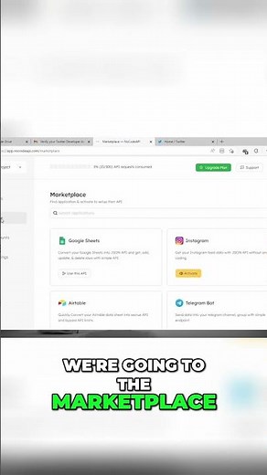 Build Twitter API: NoCodeAPI Tutorial for Beginners #shorts