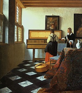 The Music Lesson | Vermeer | Painting Reproduction