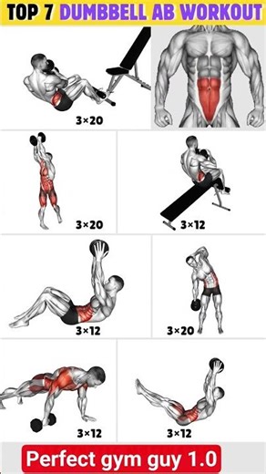 ​Top 7 Dumbbell Exercises for a Thick Six Pack (Sets & Reps Included) ‪@PerfectGymguy1.0-u4l‬