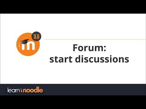 Forum in Moodle 3.5