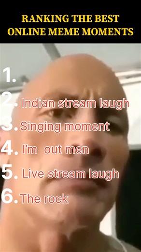 RANKING THE BEST ONLINE MEME #comedyshorts #memes #therock #tiktokmemes