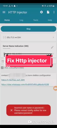How to fix http injector server error#vpns #network #internet #freeinternet #free #connection #paypal #money