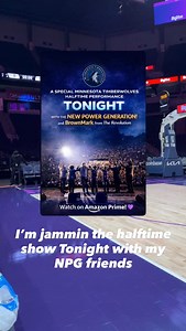 I’m hittin the Timberwolves halftime show tonight. Let’s go Crazy fam! You coming?#timberwolves #therevolution BrownMark #npg | BrownMark