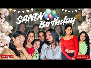 Sandy birthday 🎂| en gift kottivi avlge ..? #rachithaumesh