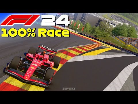 F1 24 - 100% Race around Updated Spa w/ Leclerc