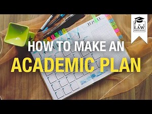 How To Make An Academic Plan