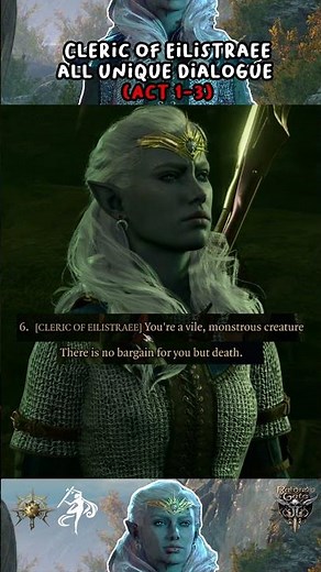 Cleric of Eilistraee and Auntie Ethel #tjoajunchoi #baldursgate3