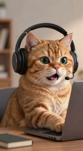 Office cat confused computer lagging 🐱💻 #catshorts #cat #funnycat #petshorts #tabbycat