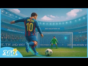 GOALKEEPER POV VR 360° | Can You Save 10 Penalty Kicks? | Virtual Reality Football