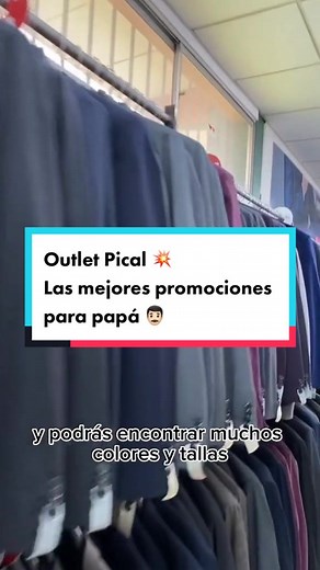 En el Outlet de Pical encuentras las mejores promociones para Papá 👨🏻 📍 Quito - Calle De Los Ciruelos OE1-127 y Panamericana Norte km 5 1/2