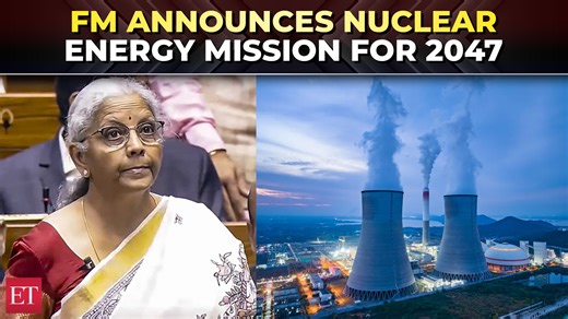 #BudgET2025 | #NuclearEnergyMission launched to drive #CleanEnergy #transition, 100 GW by 2047 ⚛️ https://tinyurl.com/2bcew94a | The Economic Times